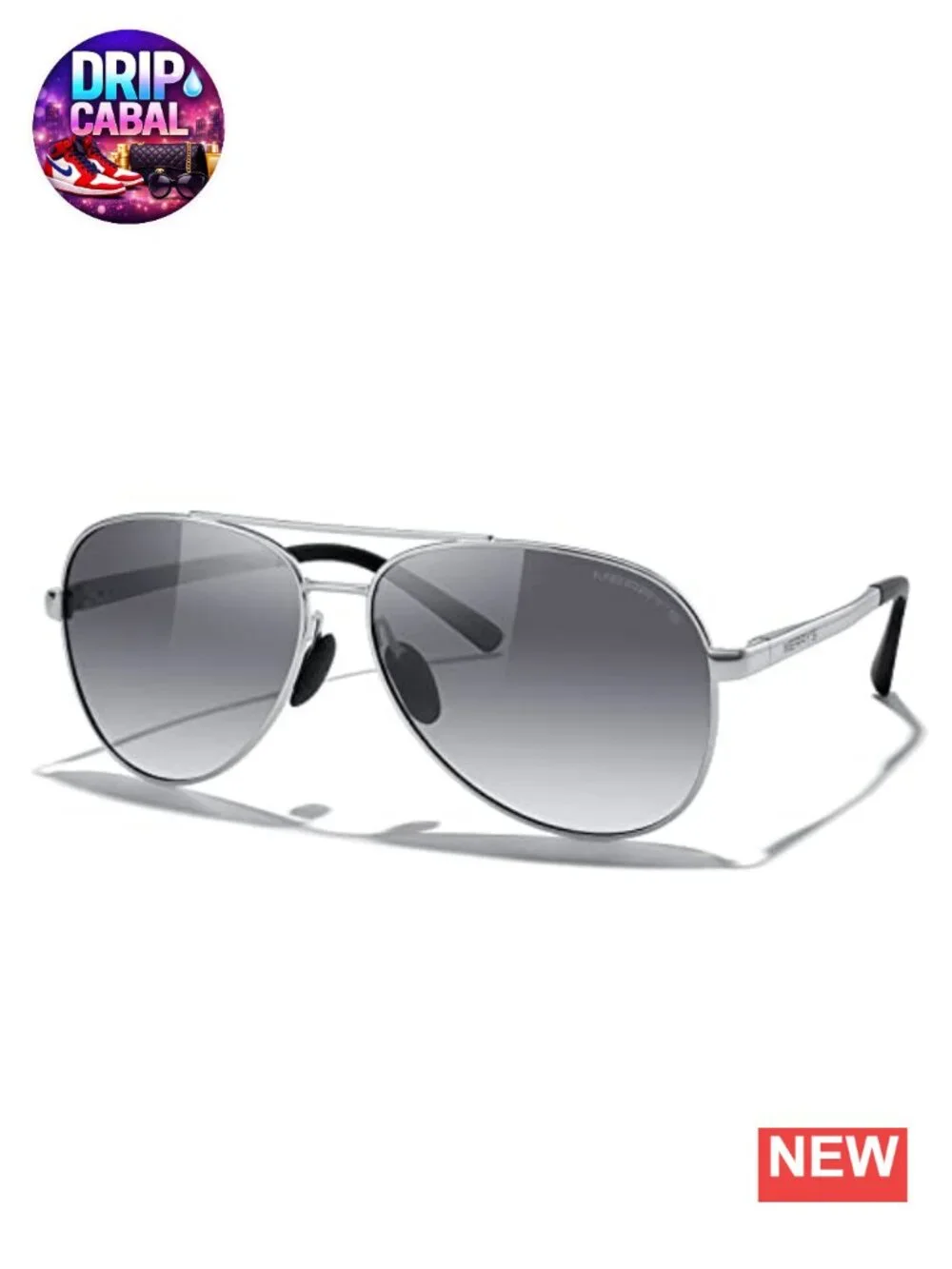 Polarized Aviator Sunglasses for Men Women UV400 Driving Glasses with Leather